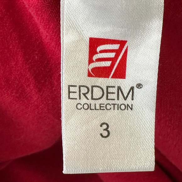 Erdem Collection Men's Short Sleeve Red Shirt Size 3 - Picture 6 of 7